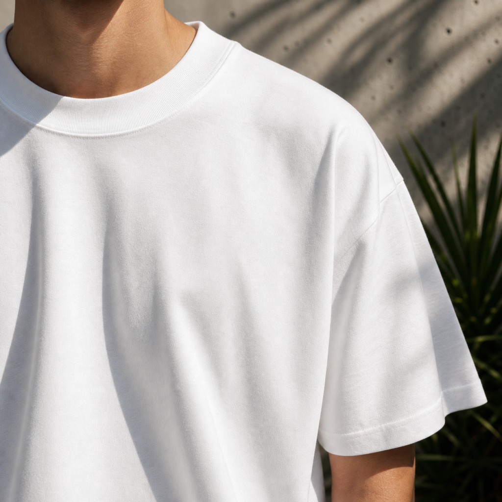 Mockup vierge blanc pour visuel poitrine Dune HERA