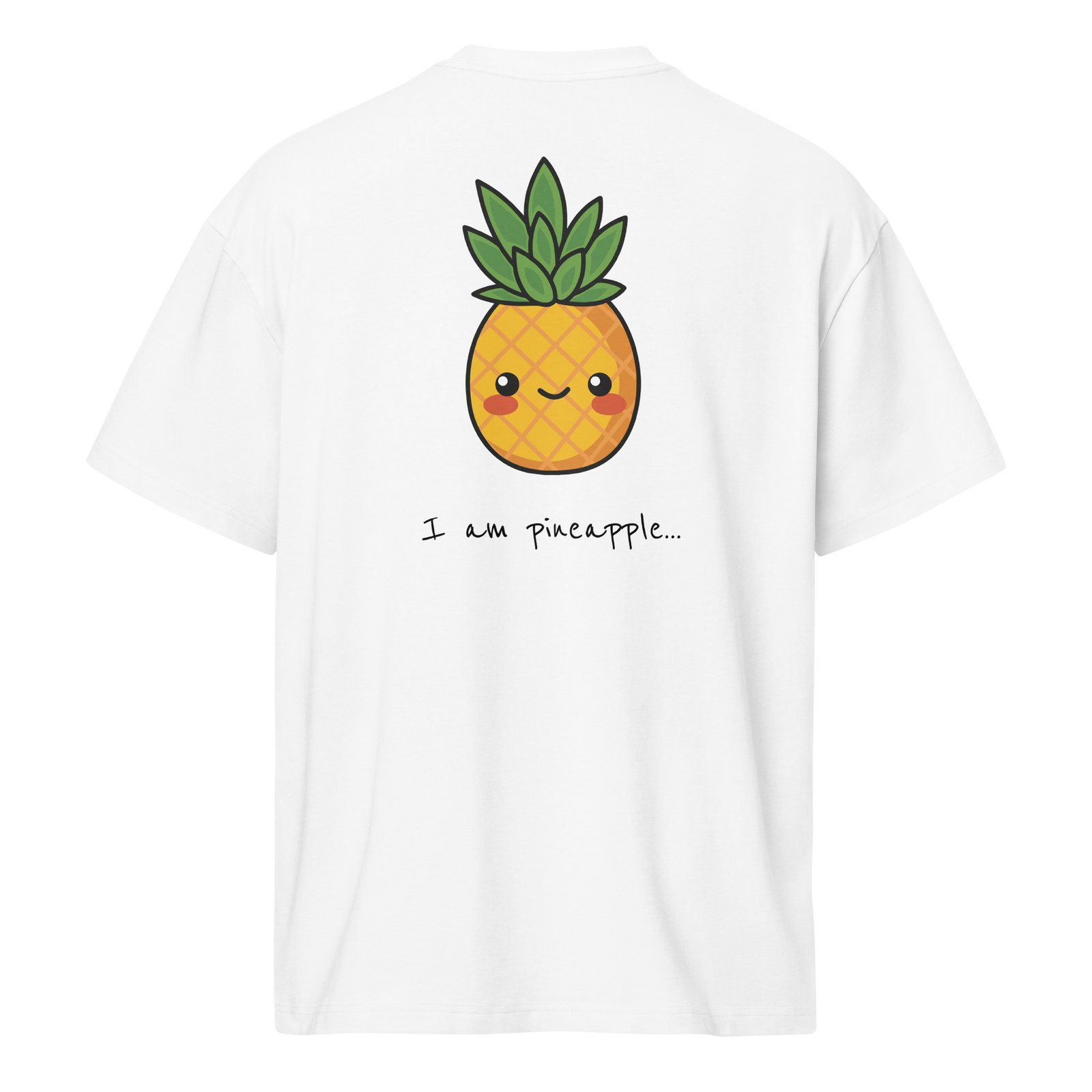 T-Shirt PineApple - Mens box tee 8211 jpg vue hera en de - Blanc - vue dos