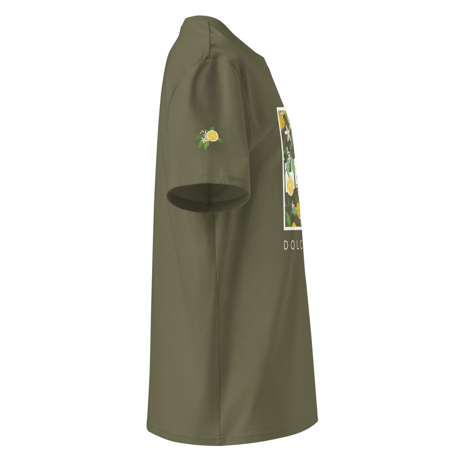T-Shirt Dolce Vita - Unisex organic cotton creator khaki 8211 jpg vue cote - Kaki - vue cote droit