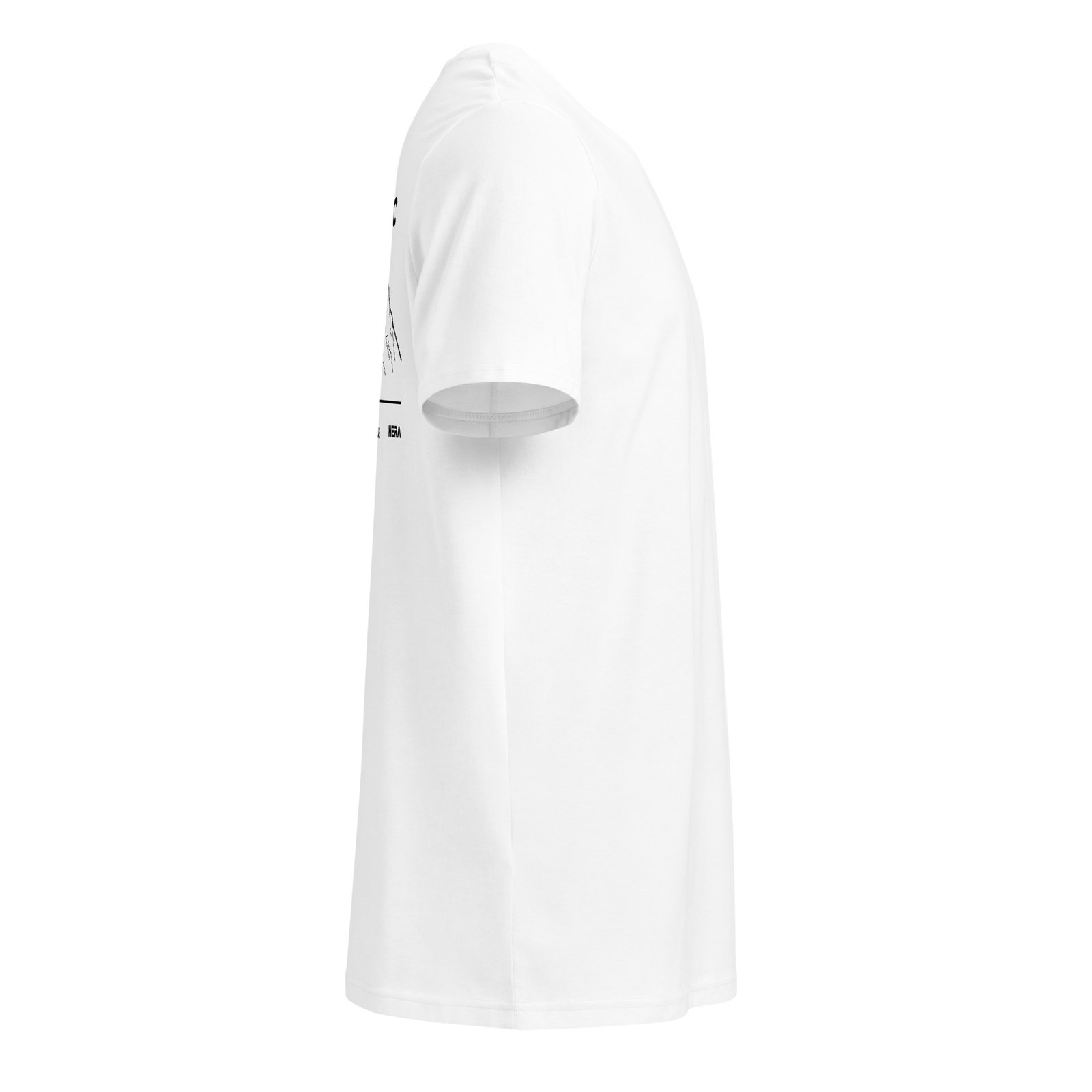 T-Shirt Mont-Blanc - Unisex organic mid light crafter 8211 jpg vue cote - Blanc - vue cote droit