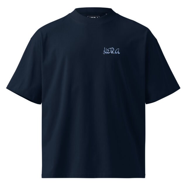 T-Shirt Nomad Soul Blue - Unisex organic oversized high neck blaster 8211 jpg vue - French Navy - vue face