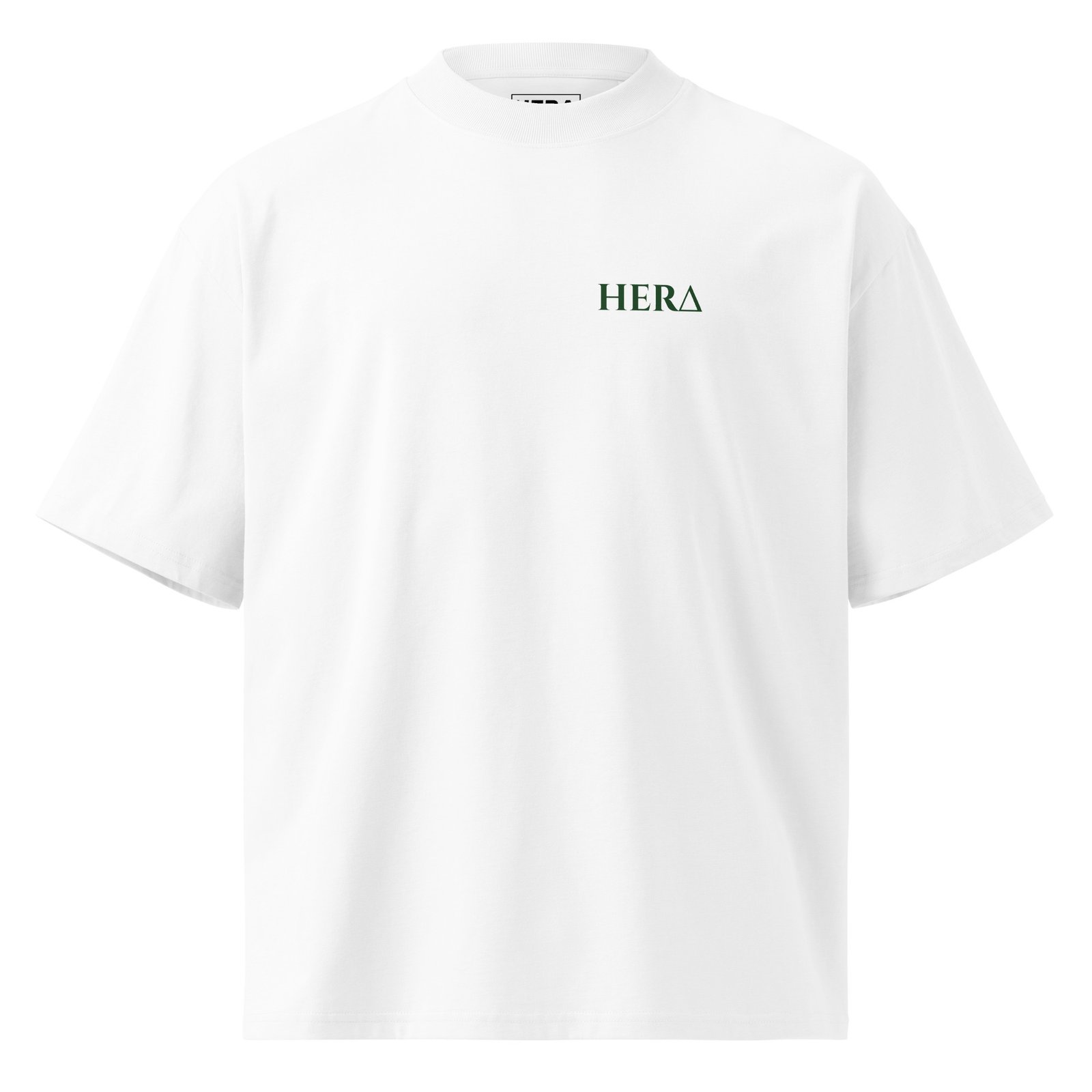 T-Shirt Mystic Jungle - Unisex organic oversized high neck blaster white 8211 jpg - Blanc - vue face